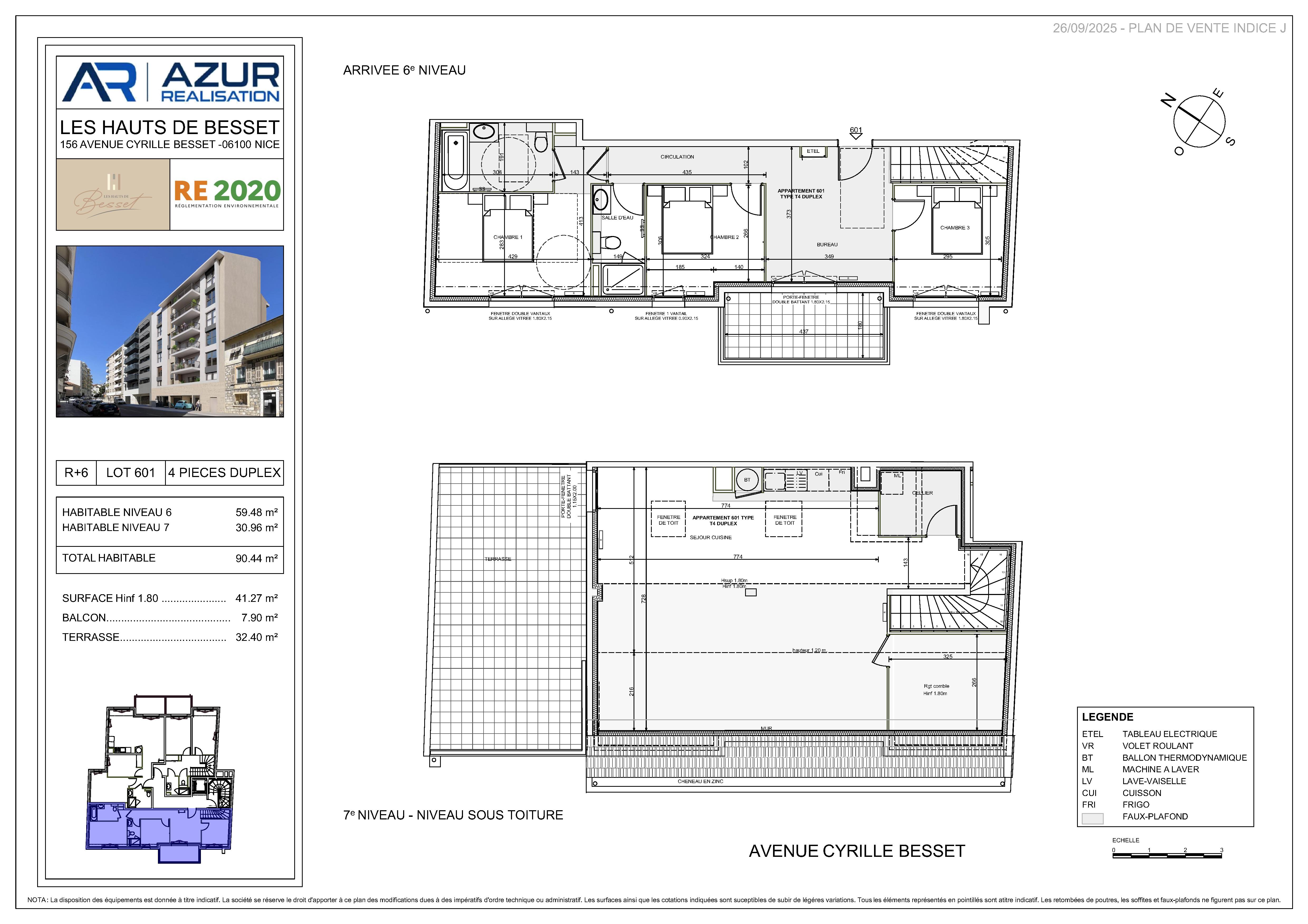 Floor plan Elegant 4-room apartment with high-end finishes - Level 2