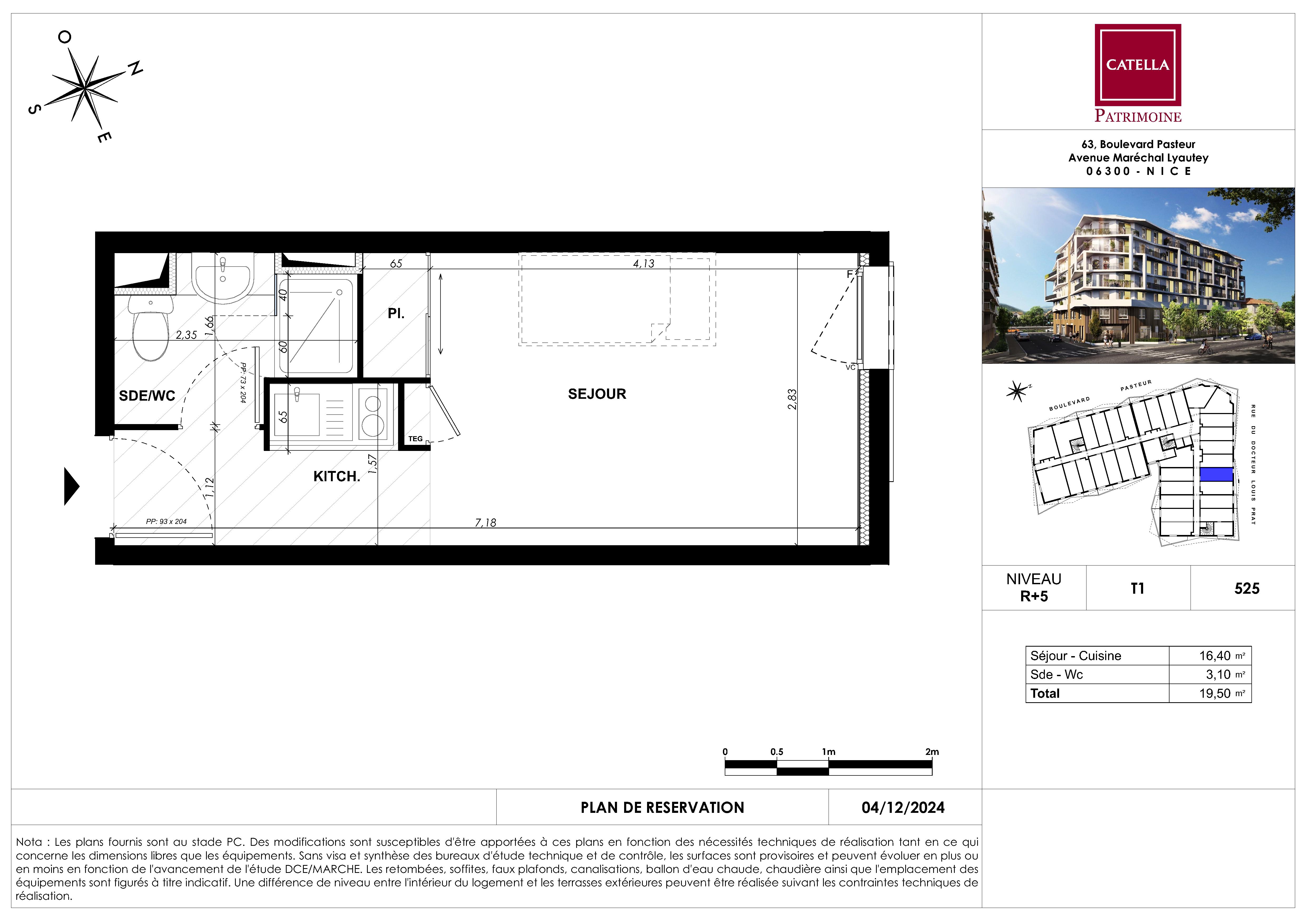 Floor plan Nue-Propriété - Studio étudiant - Level 1